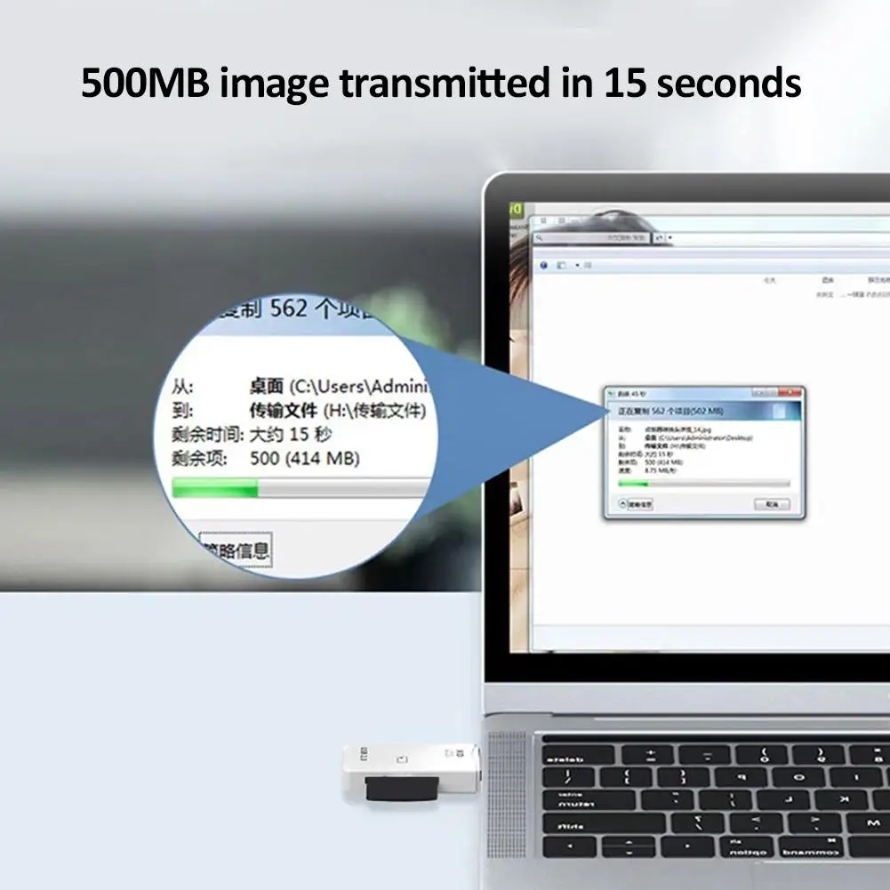 USB 3. 0 Hochgeschwindigkeits-Kartenleser Single-Port-XD-Kartenleser USB-Adapter Speicher Flash-Laufwerk Adapter für PC-Laptop-Zubehör s7u4