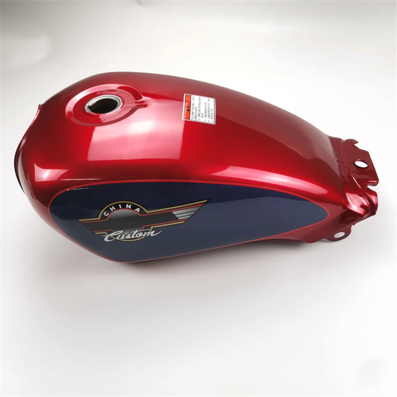 Motorcyle Fuel Tank Set for Honda Sundiro CM125 SDH125 Custom CM 125cc Red Black Metal Gas Box With Side Cover Kit