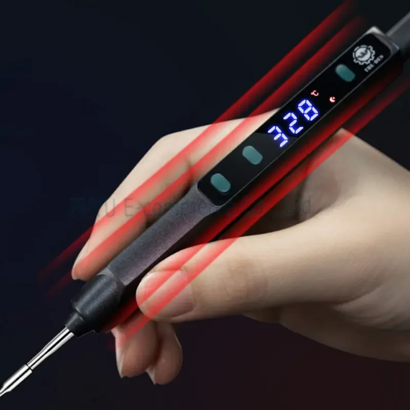 Mini stacja lutownicza DES 68 serii Nano CNC inteligentna elektryczna lutownica USB zasilana regulowana narzędzie do lutowania grzewcza