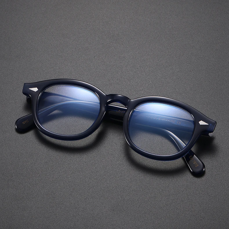 Johnny Depp Anti Blaues Licht Brillen Männer Lemtosh Gläser Frauen Computer Brille Luxus Marke Vintage Acetat Rahmen – Detail 15