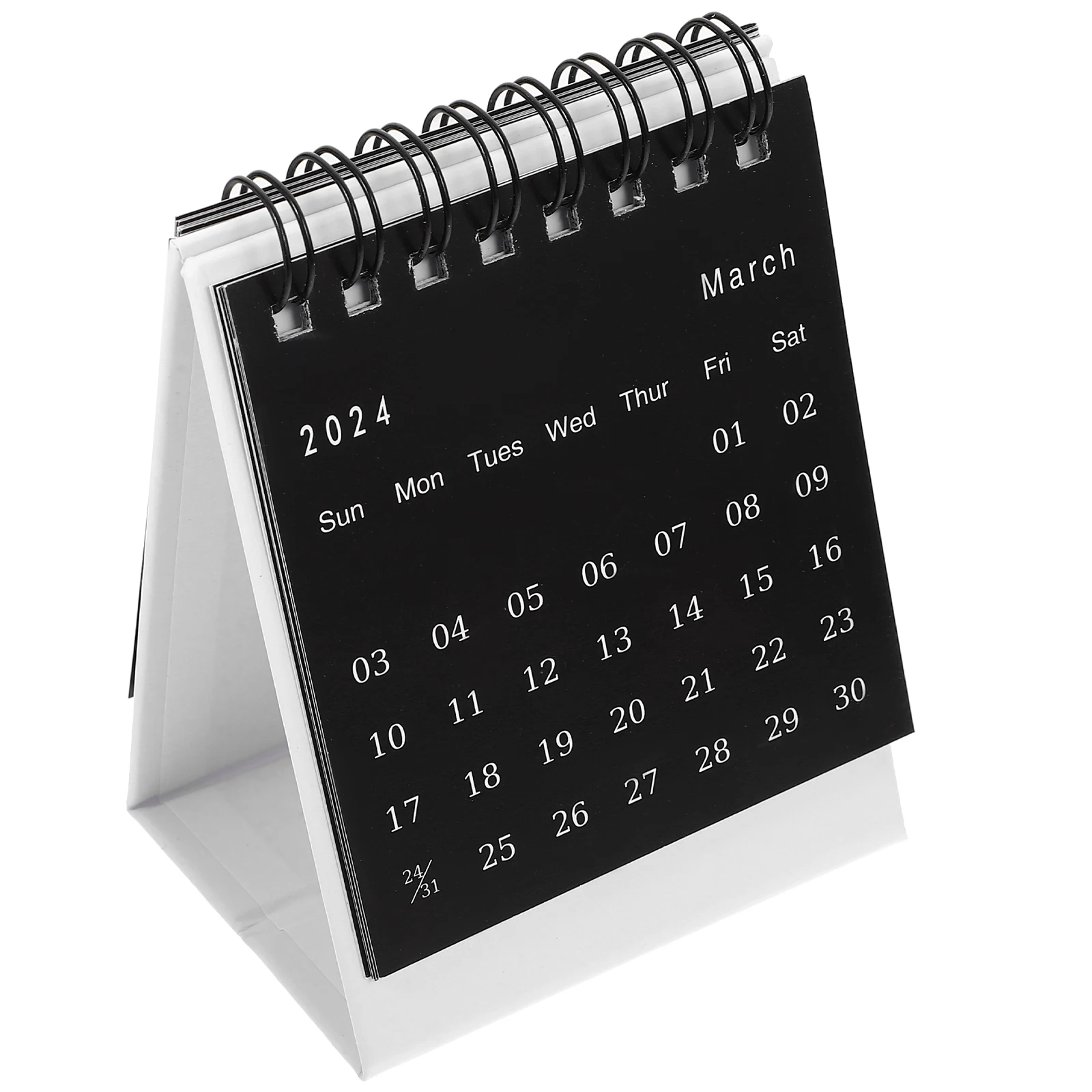 

Mini Desk Calendar Simple Style Decor Office Tent Encouragement Paper Decoration English