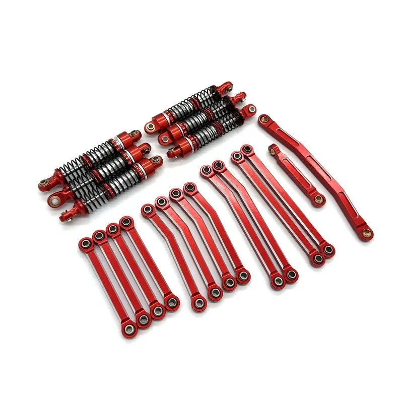 JJRC 1/18 C8823 6WD RC Car Metal Shock Absorber Linkage Set Upgrade Spare Parts for Scale RC Model Vehicles