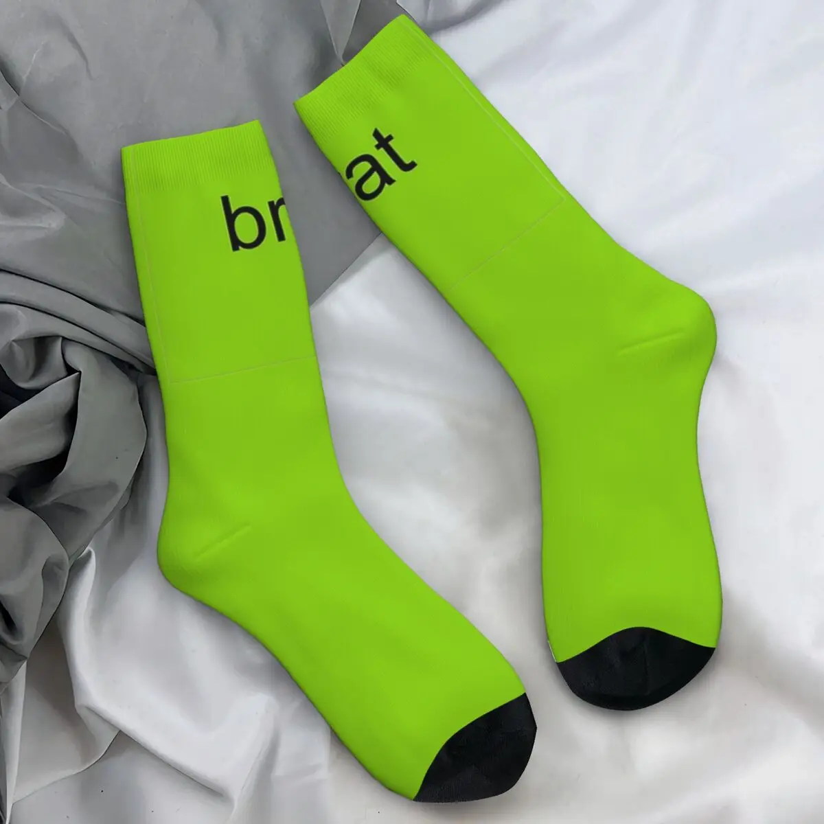 Charlie XCX Socks brat Vintage Stockings Adults Men Comfortable Skateboard Socks Autumn Design Anti Bacterial Socks