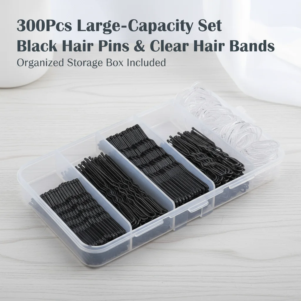 300 قطعة دبابيس الشعر مجموعة دبابيس الشعر 100 دبوس الشعر للنساء 100 دبابيس بوبي 100 العصابات الشعر دبابيس الشعر للفتيات الكعك إكسسوارات الشعر