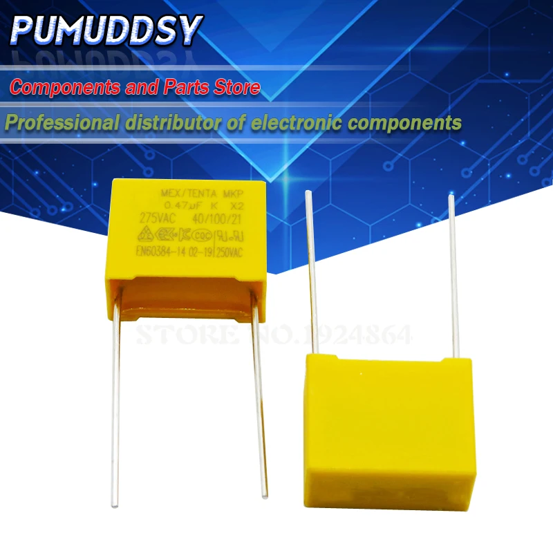 

10PCS 275VAC Pitch 15mm X2 Polypropylene film capacitor 0.1UF 0.15UF 0.22UF 0.33UF 0.47UF 104K 154K 224K 334K 474K