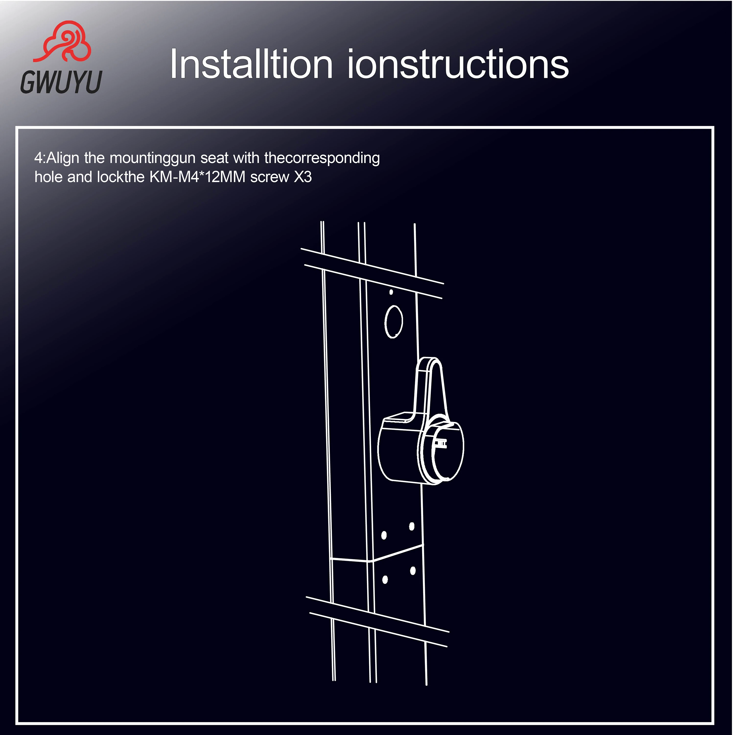 يتم شحن محطة شحن السيارة الكهربائية المصنوعة من سبائك الألومنيوم GWUYU مثبتة على الحائط باللونين الأبيض والأسود بشكل عشوائي