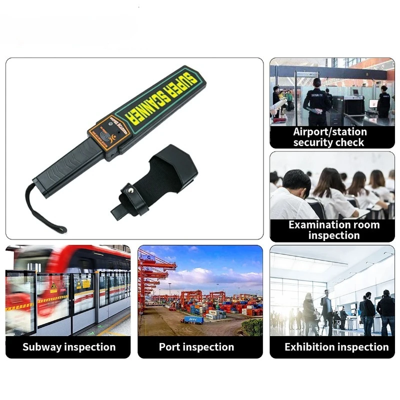 Handheld Portable Metal Detection Scanner, Deep Wall Detector for Gold Searching & Security Safe Checking