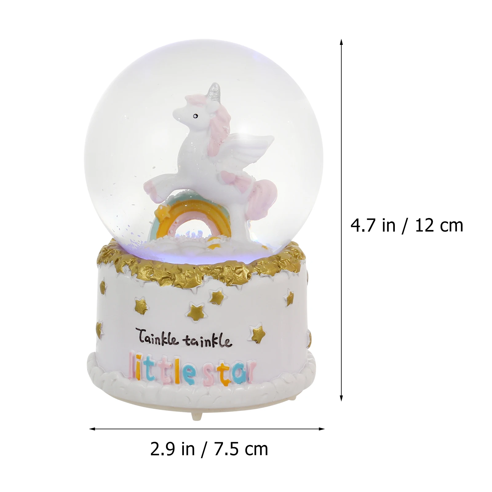 

Crystal Ball Music Box Ornament for Desk Stylish Home Decor Lasting Quality Bedroom Study Room Lamp Music Crystal Ball