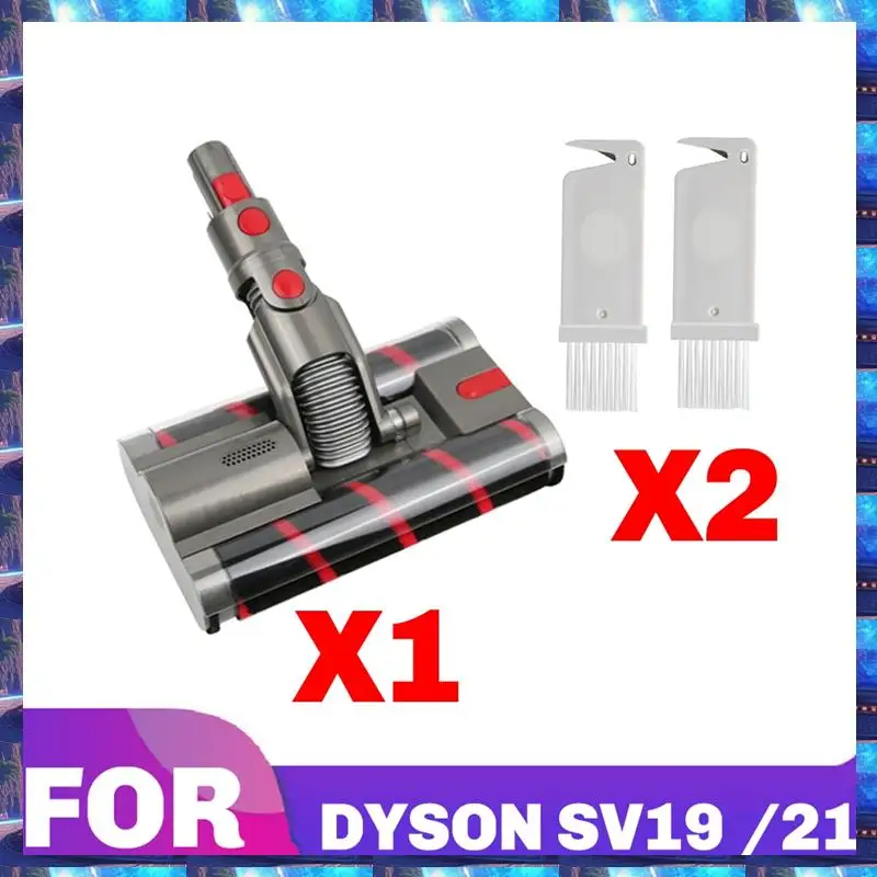 

2025 For Dyson Omni-Glide Sv19/21 Vacuum Head Replacement Motor Head Soft Roller Cleaner Head Double Roller Brush With Brush,For