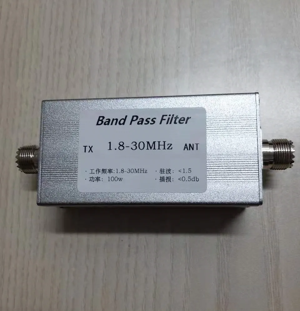 BPF-1.8-30 1.8-30MHz Band Pass Filter BPF Anti-interference Improve selectivity and suppress clutter