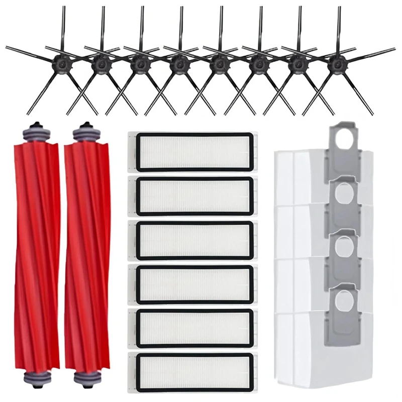 

20PCS Replacement Parts For Roborock S7/ S7+/S7 Max/S7 Maxv Plus Vacuum Accessories Roller Side Brushes Filter Dust Bags
