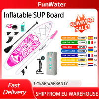 FunWater Cruise Inflatable Stand Up Paddle Board, 335x84x15cm, Ultra-Light for All Levels, with 10L Dry Bag Travel Backpack, PVC