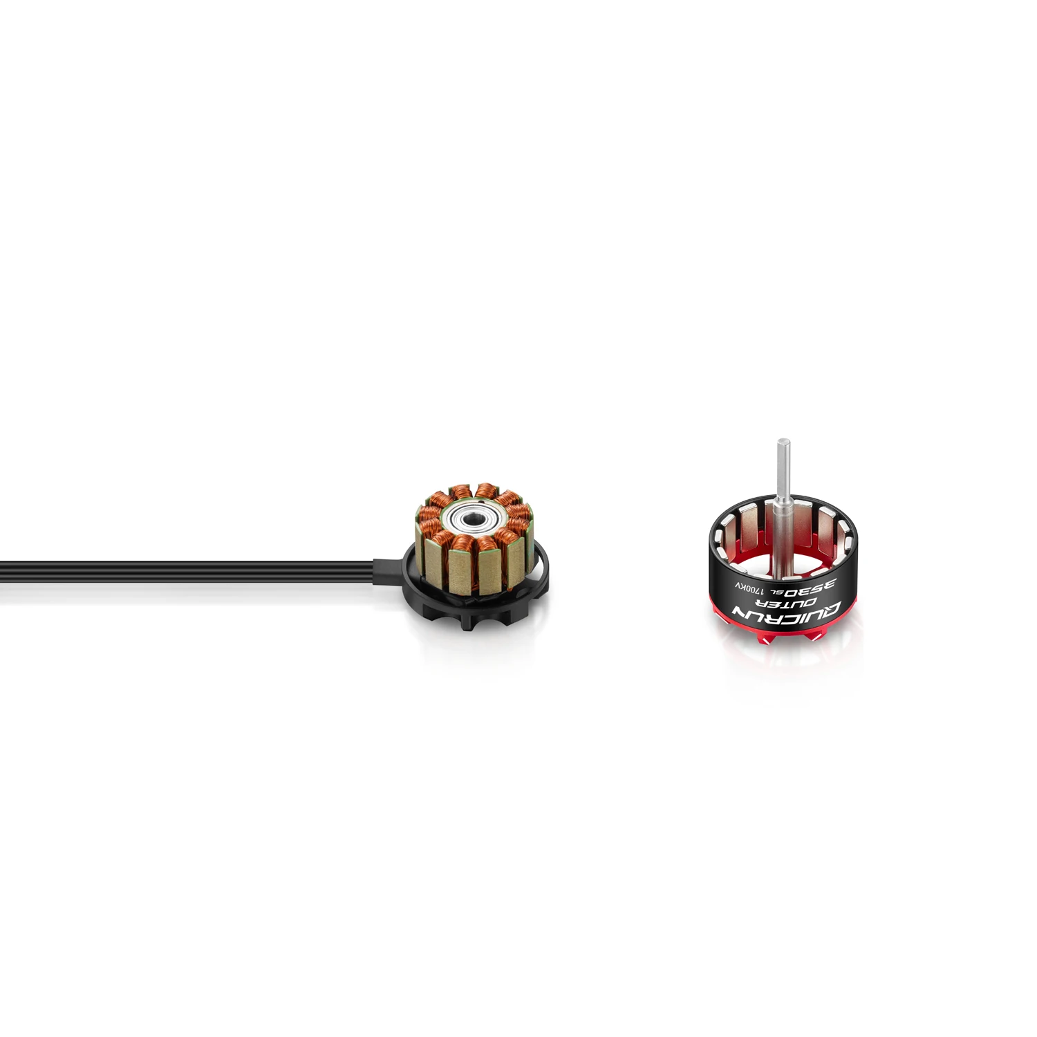 Hobbywing QUICRUN Outer 3530SL Brushless Motor 1700KV 2100KV 10BL80 80A ESC Remote Control for 1/10 1/12 RC Car Upgrade Parts