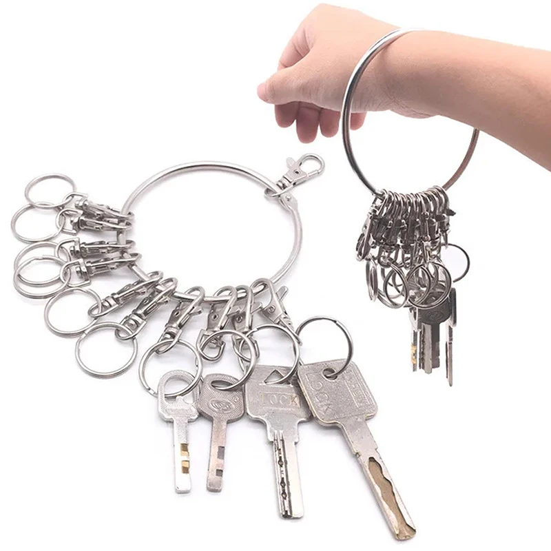 Key Chain Hanging Ring Creative Key Chain Multiple Thickened Key Rings Warehouse Dormitory Landlord Management Key Hang Buckle