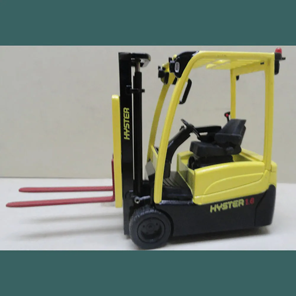 Diecast 1/25 Scale Original HYST 1.6ELECTRICLIFETRUCK Forklift Stacker Alloy Model Finished Emulation Model Gift