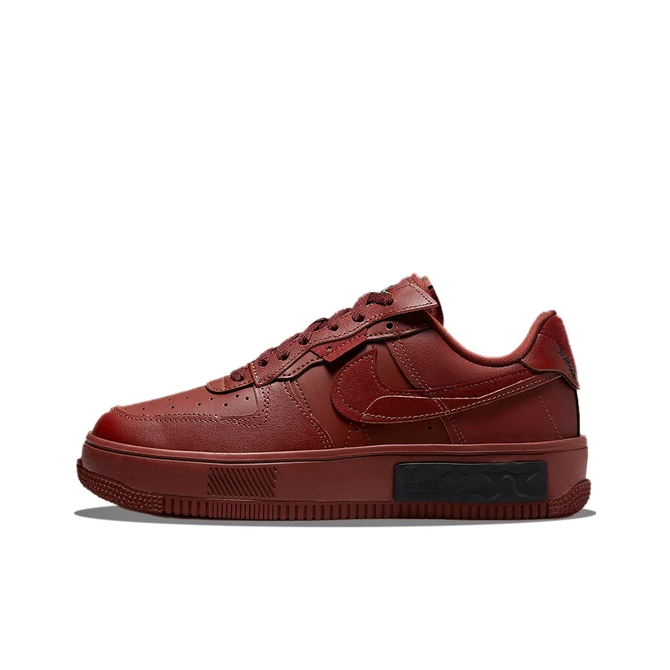 Nike Air Force 1 Skateboard Shoes Women's Low Top Oxford Brown DH1290-200