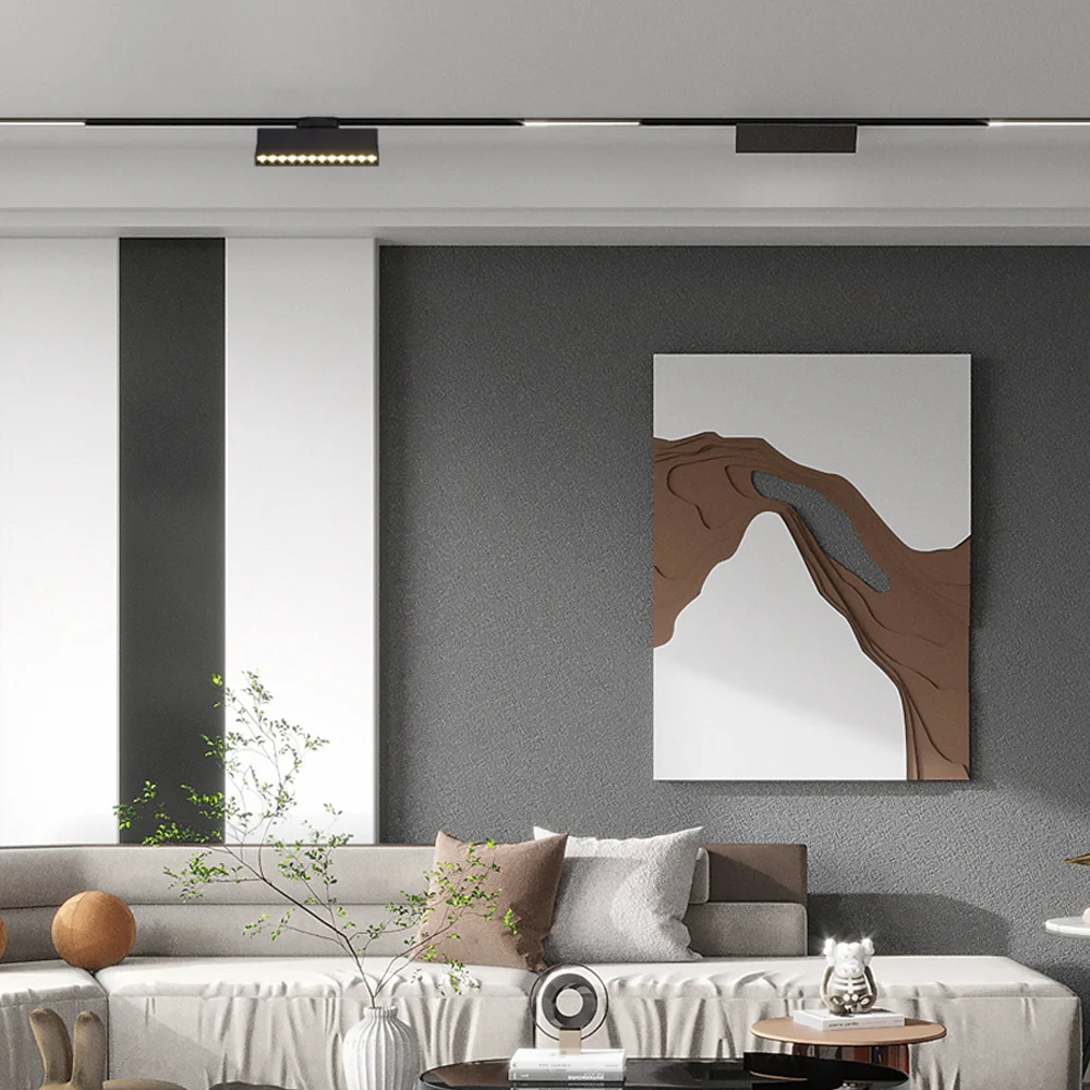 Foldable Spot Led Track Light AC85-265V Indoor Ceiling Light Rail for Living Room Bedroom Kitchen Spotlight Ceiling Track Lamp