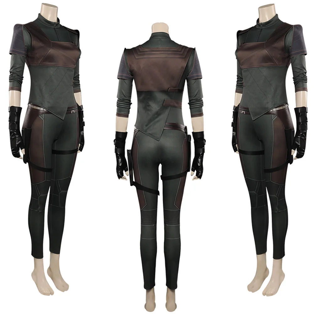 أزياء Gamora التأثيرية الخيالية لعام 2023 لحارس الفيلم أزياء البطل الخارق للسيدات البالغات أزياء فانتازيا للعب الأدوار