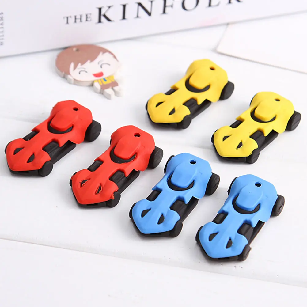 

18 Pcs Racing Model Eraser Kids Rubbers Erasers Mini Car Cars Toys Pull Apart Cute Filler School Party Bag Fillers for Boys