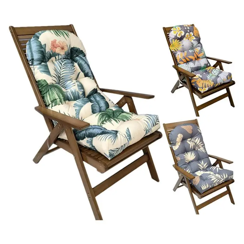 

Thick Rocking Chair Cushion Outdoor Garden Chair Cushion Non-Slip High-Backed Patio Chair Pads Washable Sun Lounger Cushion