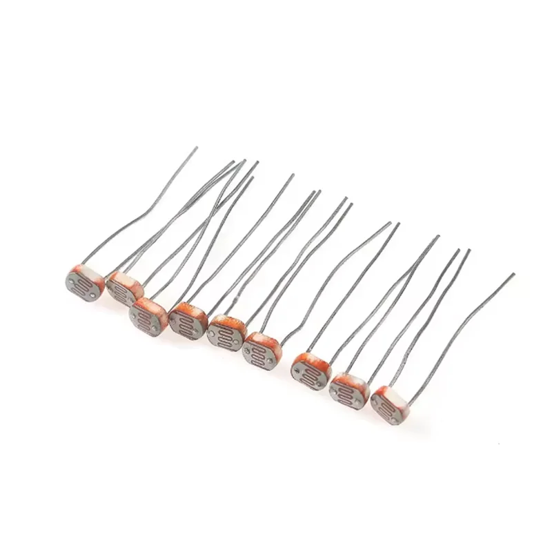 50PCS Photoresistors GL5506, GL5516, GL5528, GL5537, GL5539, GL5547, GL5549, photoelectric sensor detection element 5MM