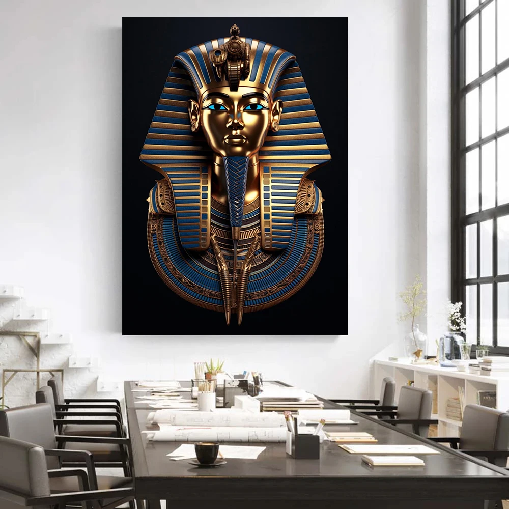 King Tutankhamun Canvas Painti - огляд і ціна Home Decor Egypt