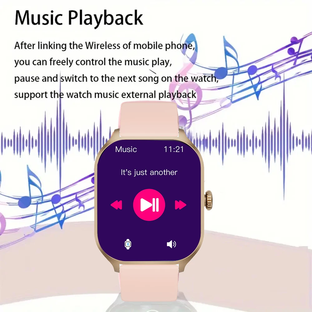 SENBONO New Smart Watch for Men Women with Camera Control Bluetooth Call Heart Rate Sleep Monitoring Smartwatch for Android iOS