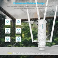 2025 Wavlink High Power AC1200 Outdoor Waterproof Wireless WiFi Repeater AP/WiFi Router Dual Dand 5G Long Range Extender Antenna