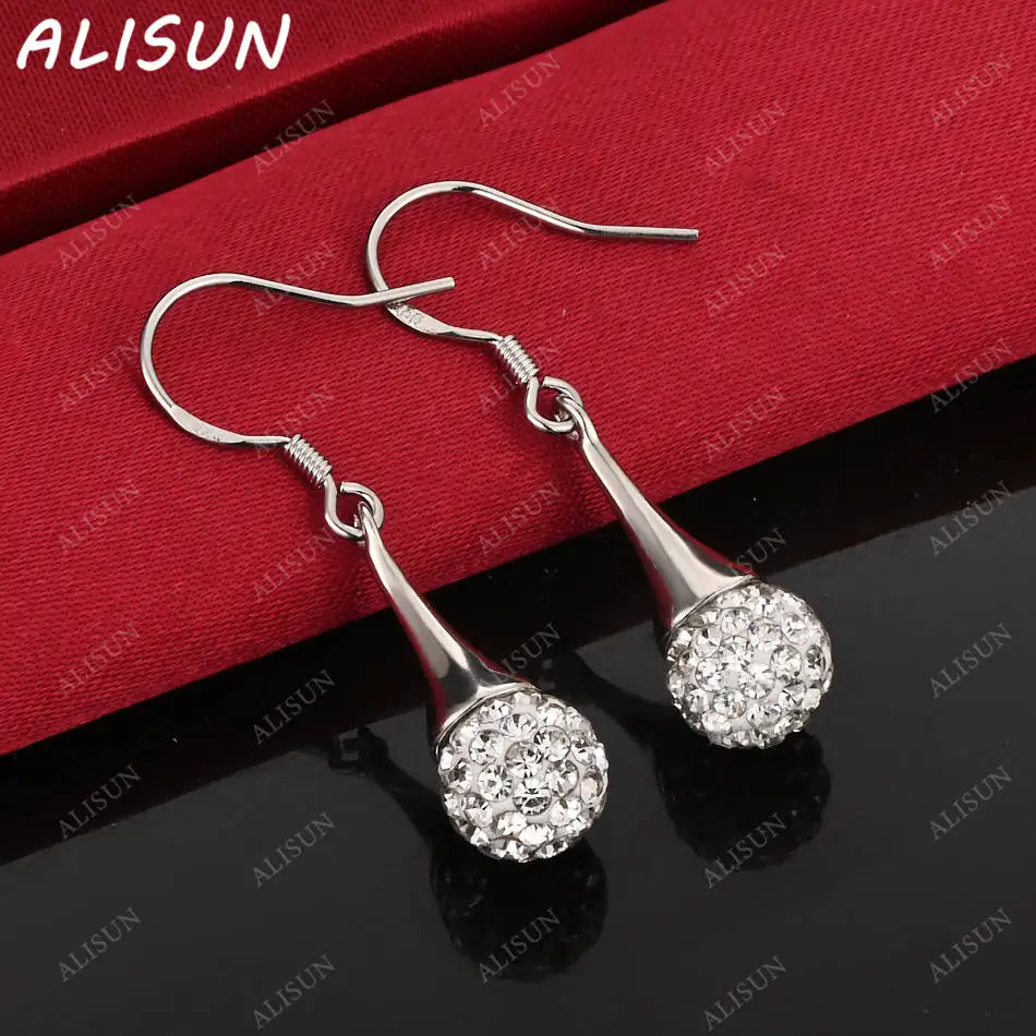 

ALISUN 925 Sterling Silver Zircons Balls Earrings Drop Earrings Creativity Gifts Street All-match Party And Daily Wear