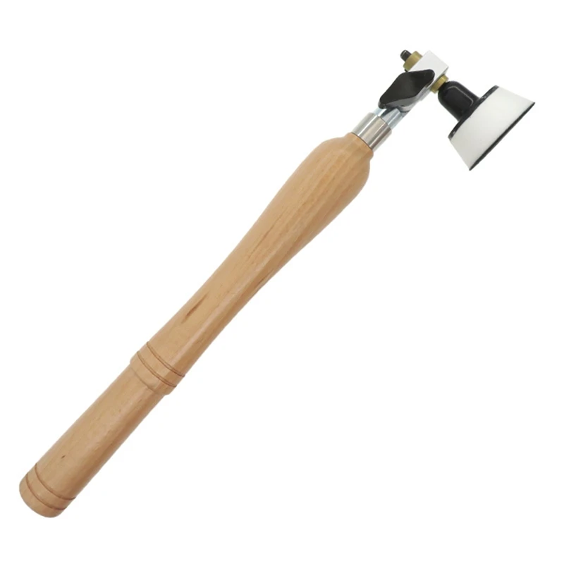 

2 Inch Bowl Sander Foam Hook & Loop Sanding Pad Long Hardwood Handle Sanding Tool For Woodworking