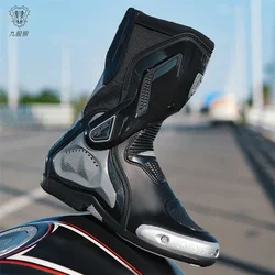 Motorcycle Boots Racing Off-road Shoes Creative Non-slip High-top Motorcycle Professional Waterproof Mountain Bike Boots