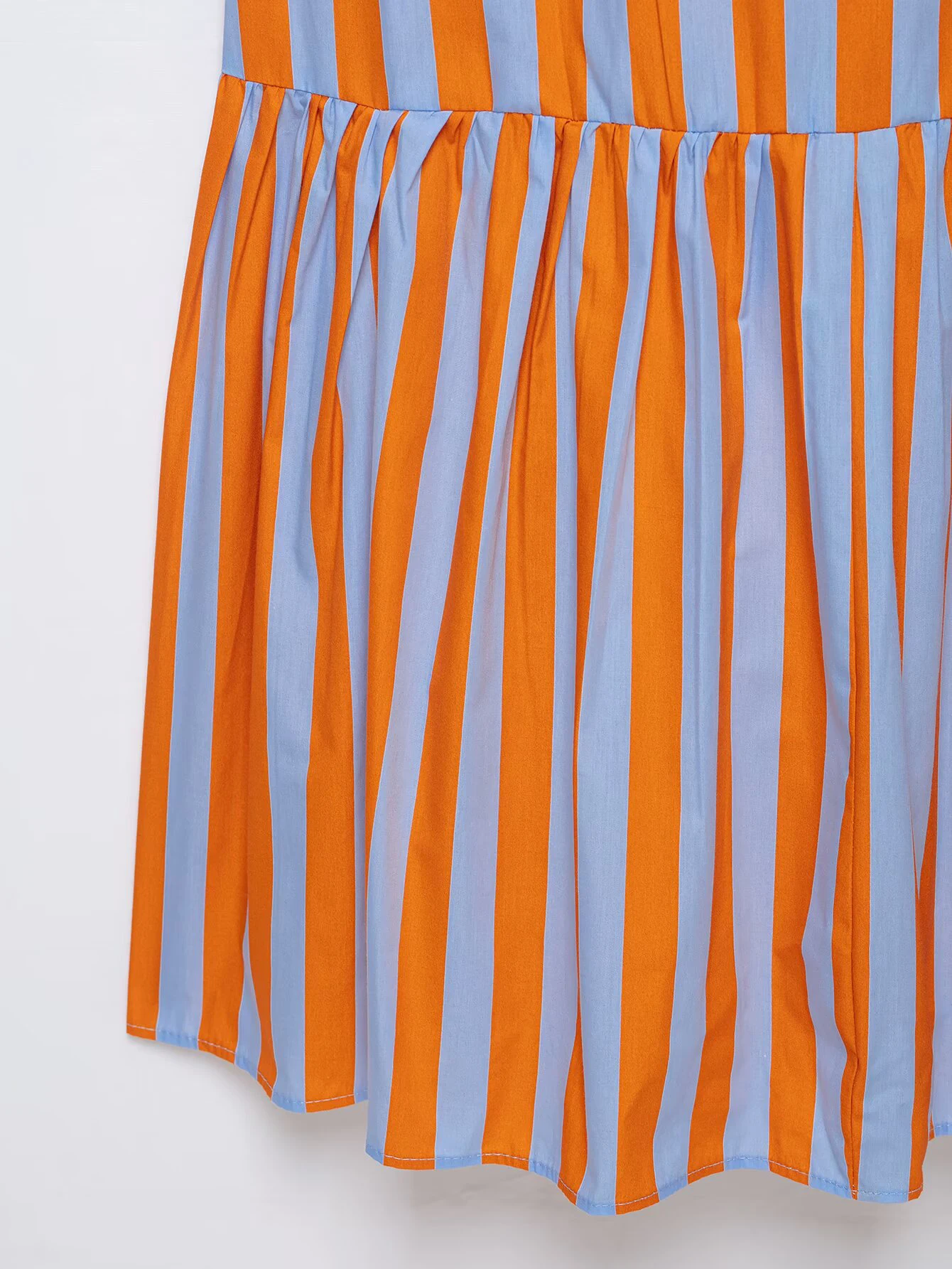 ZERAINS 2026 Herbstkollektion: Neues ärmelloses, gerades Damenkleid mit gestreiftem Trägerkleid im Lagenlook. – Detail 5