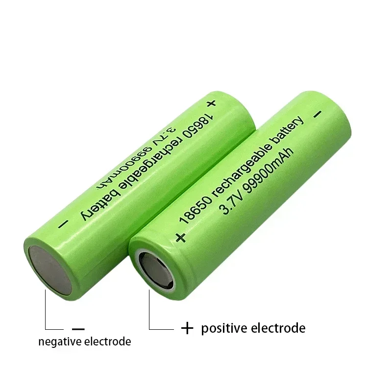 Baterai 18650 asli 99900mah 3.7 V 18650 baterai Lithium isi ulang untuk mainan senter/pengisian listrik