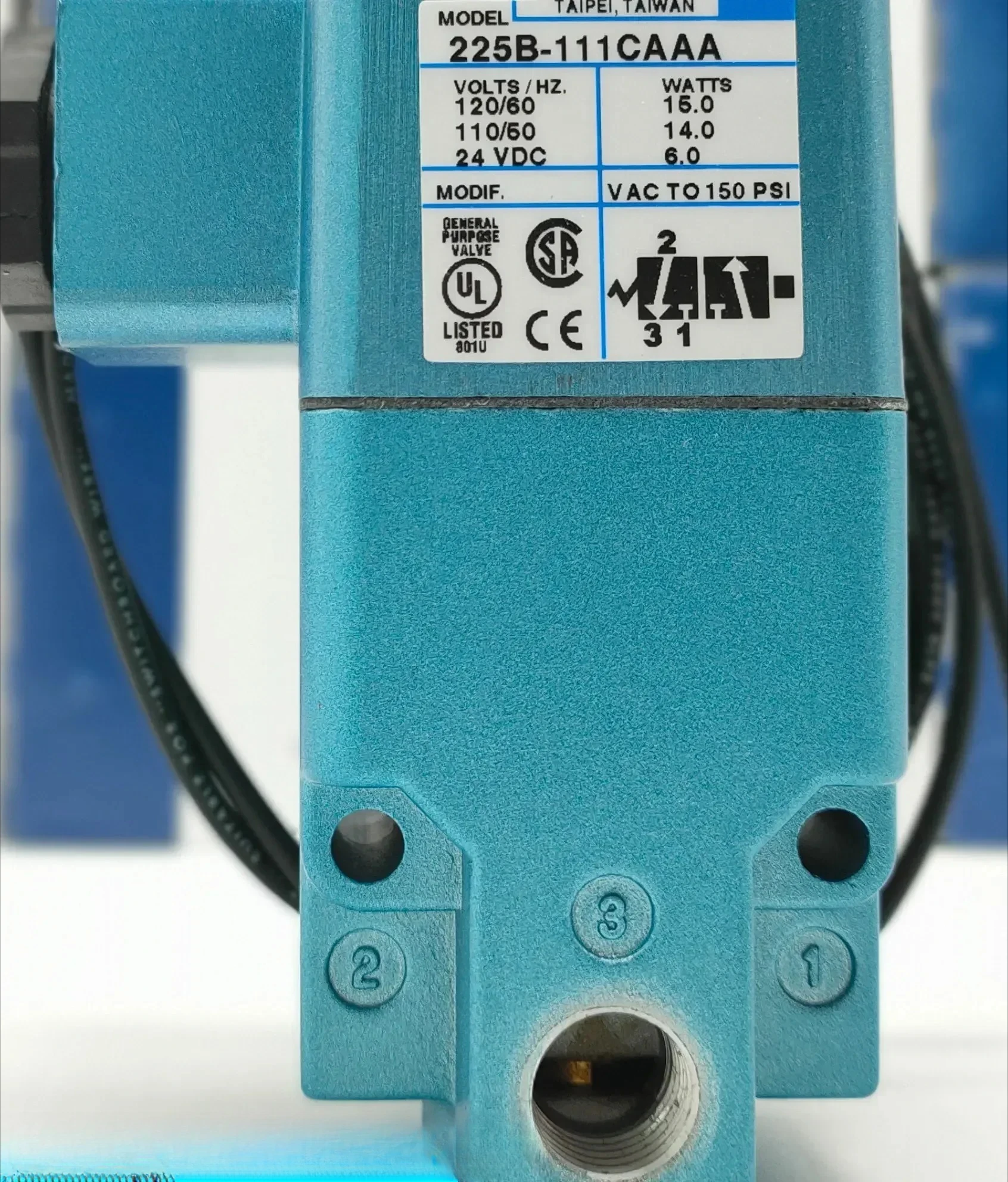 

Original American solenoid valve 225B-111CAAA/225B-111CA in stock