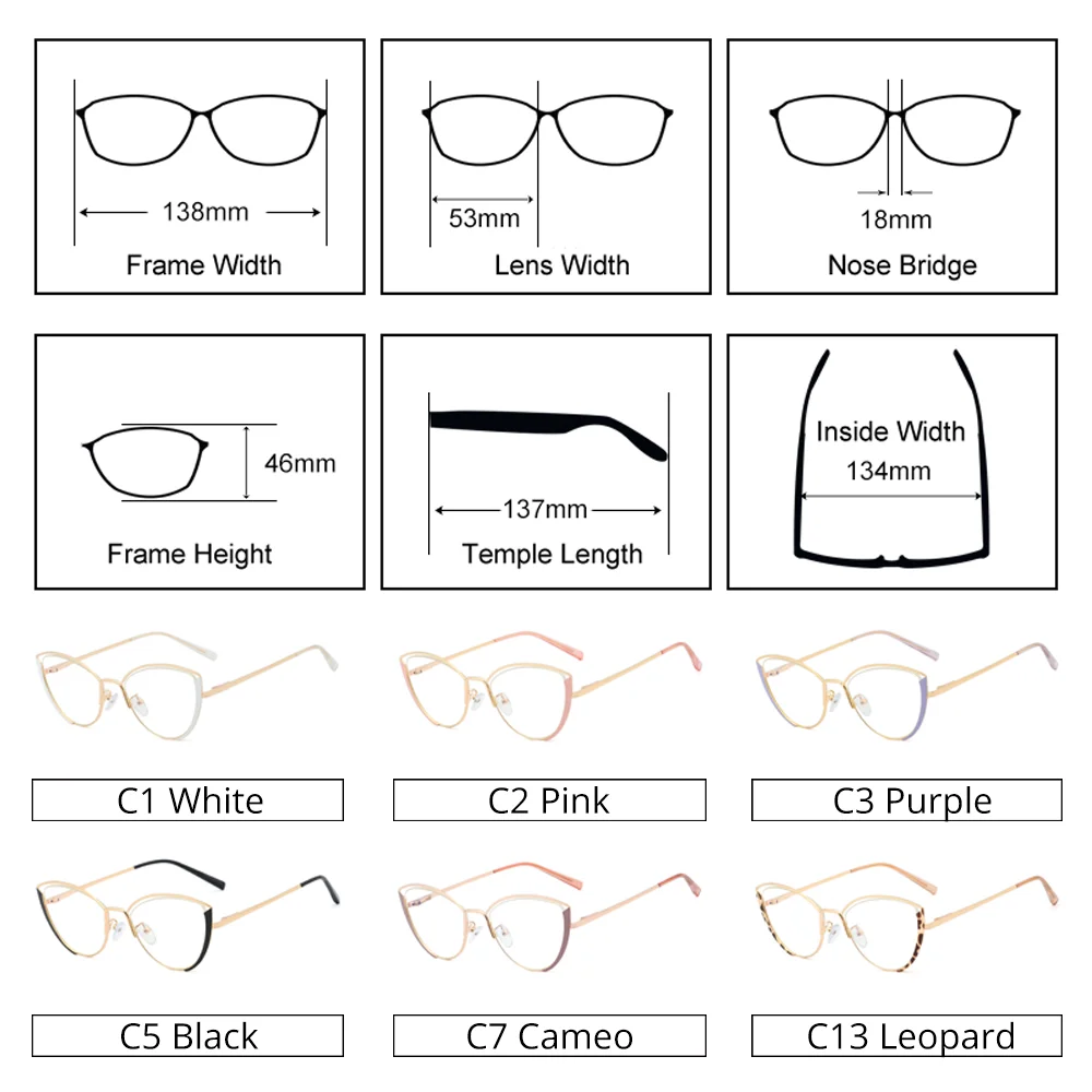 Ralferty النظارات الرجعية النساء مكافحة الضوء الأزرق الزخرفية القط العين إطار نظارات الإناث ل وصفة طبية قصر النظر البصرية oculos F95721 #3