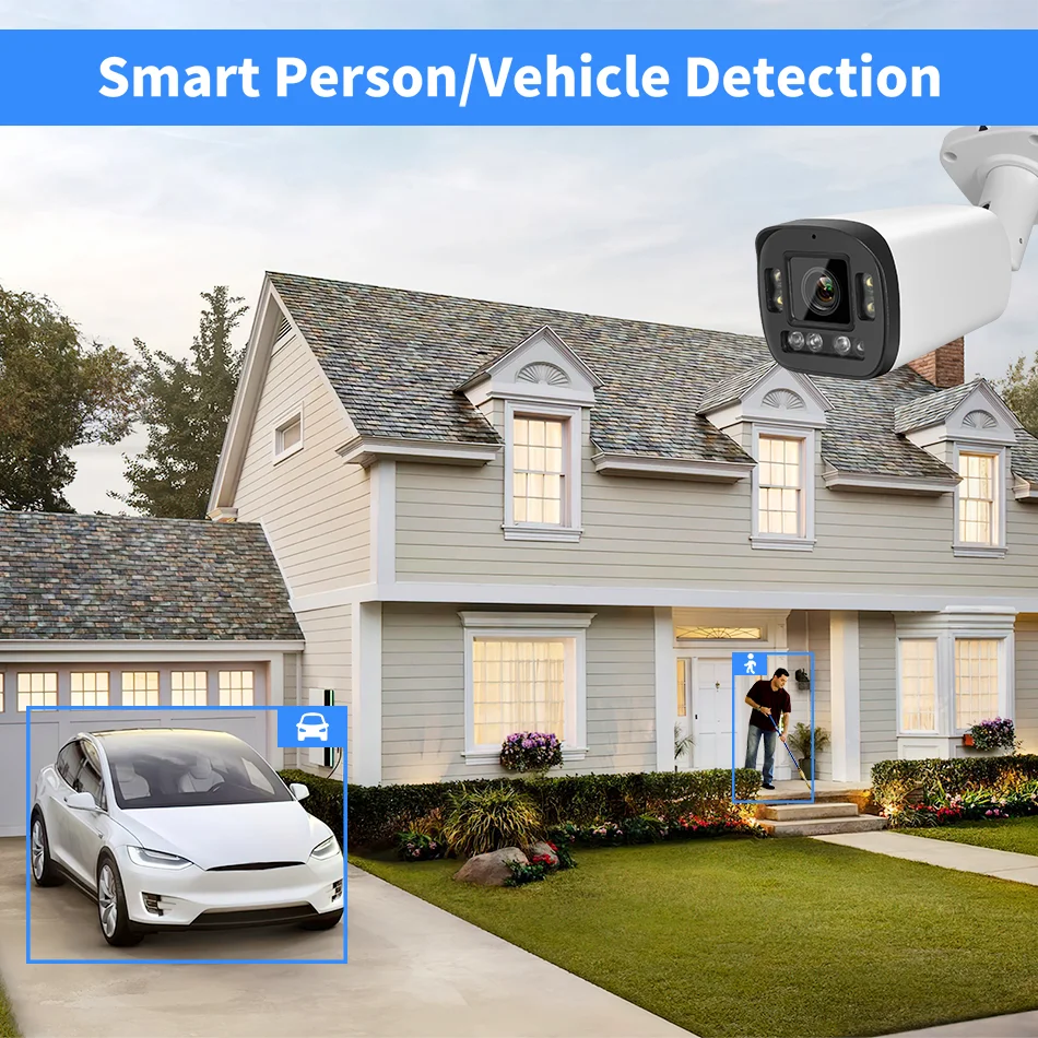 VIKYLIN Hikvision Compatible 5MP 8MP 5X Zoom Bullet IP Camera SD Card Slot 2-way Audio Surveillance IP Camera Plug&Play Hik NVR