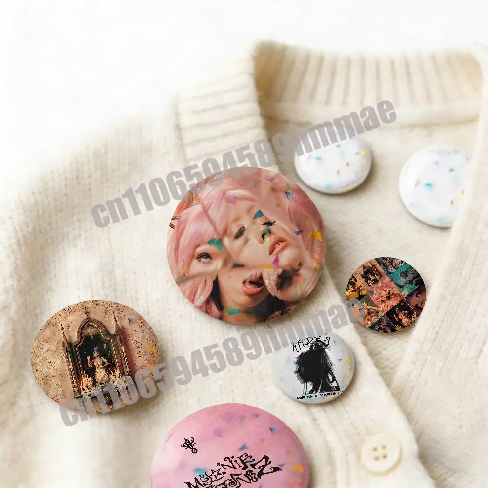 For Melanie Martinez Hades Pins Insignia Badge Pin Cover Emblem Round Ornament 75mm Cosplay Brooch Button