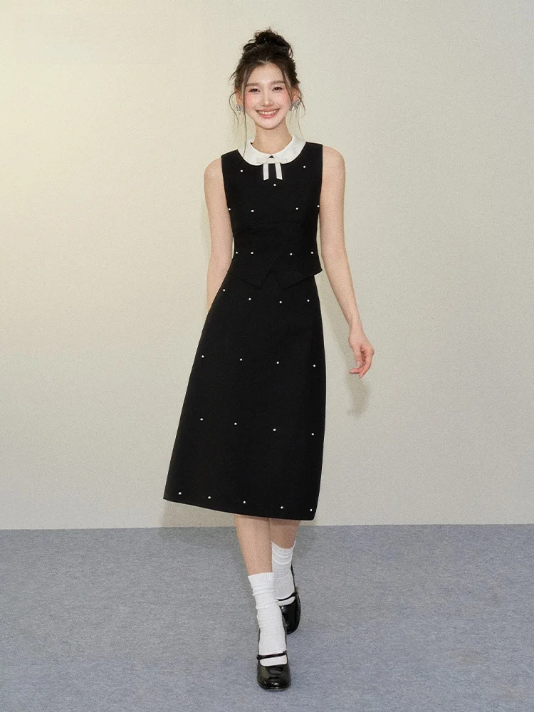 

Underpass Original Missy Doll Collar Svel Top f-length Skirt Two-piece Set for Young Women Summer Faion Ensemble