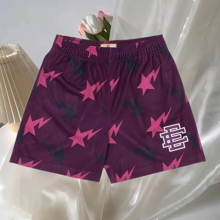 الأساسية قصيرة مدينة نيويورك SKYLINE رياضة الرجال السراويل غير رسمية اللياقة البدنية السراويل الرياضية الصيف تجريب شبكة السراويل رجل السراويل