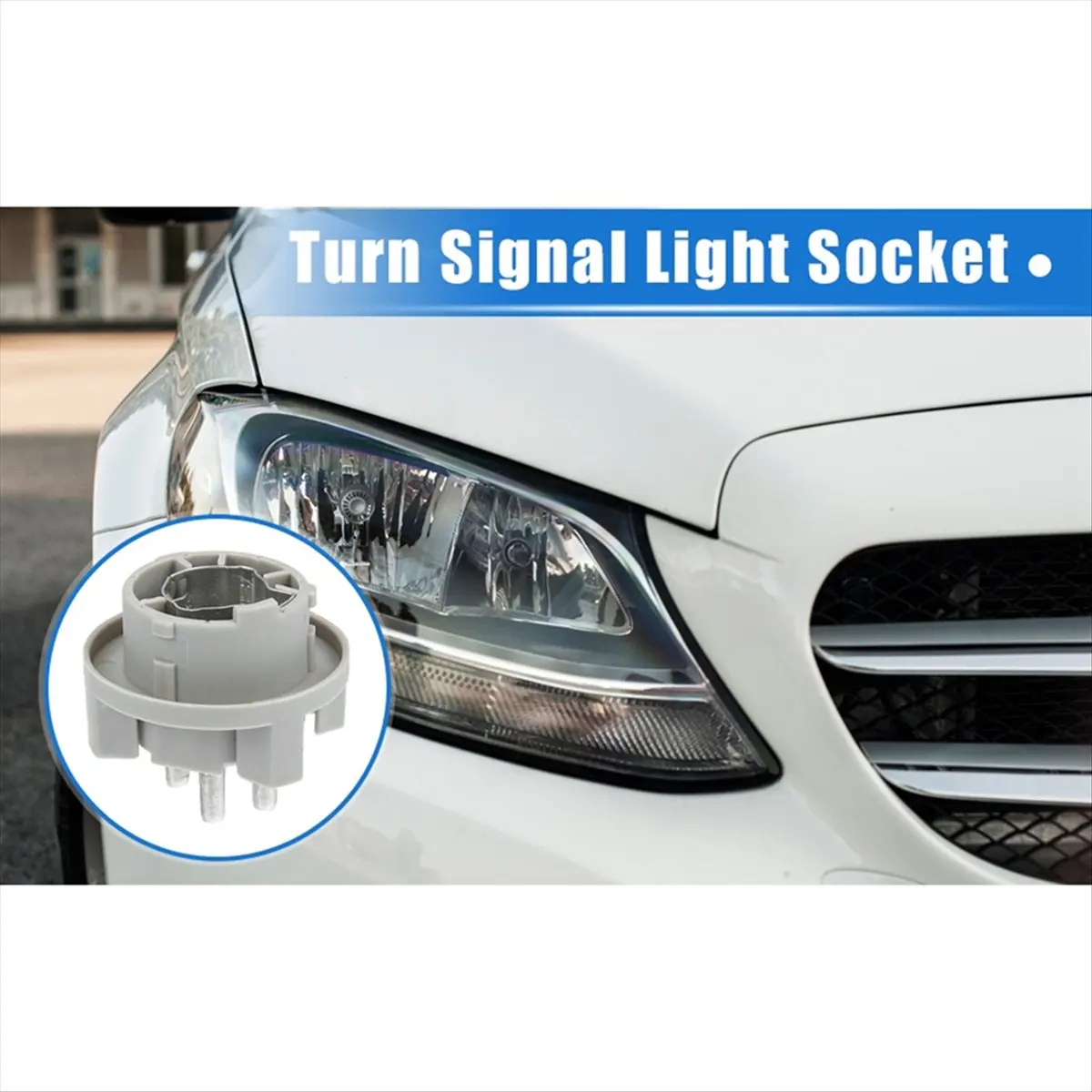 #15G (ABS)1Pcs Turn Signal Light Bulb Base Socket Lamp for Mercedes Benz,Automotive Parts & Accessories