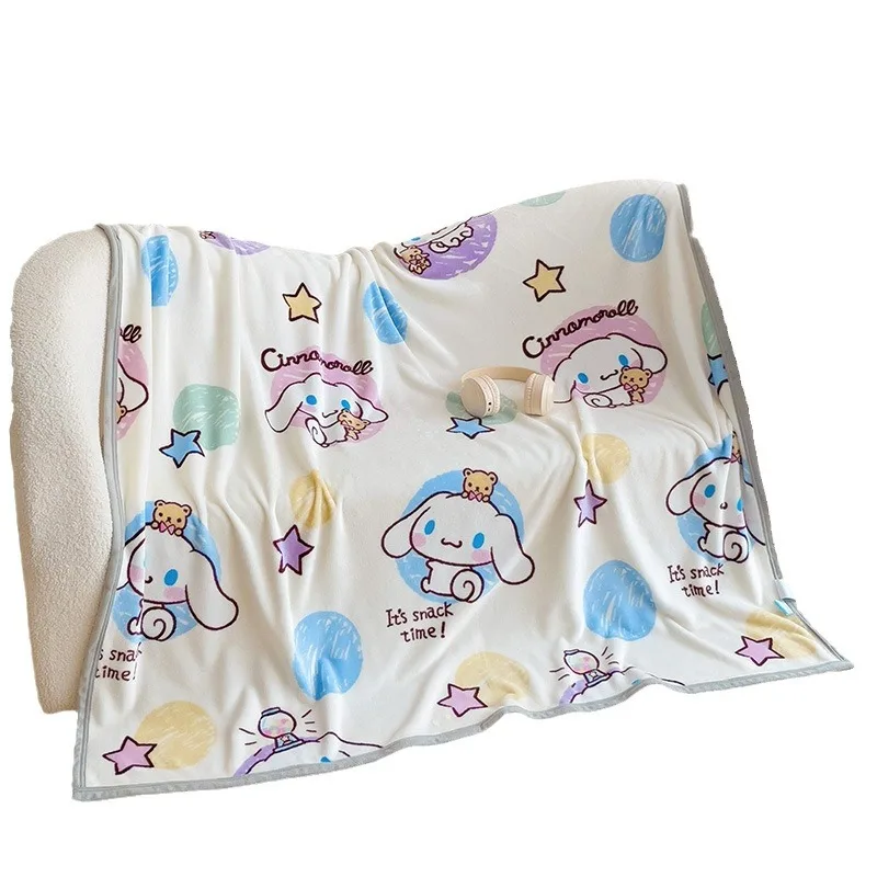 ผ้าห่มนุ่มลายเฮลโลคิตตี้ สตรอว์เบอร์รี คุโรมิ โปชาโค ขนาด 150x200 ซม. ผ้าห่มน่ารักสำหรับใช้ในบ้าน ผ้าห่มอุ่นๆ สำหรับคลุมเตียง โซฟา ของขวัญสำหรับเด็ก