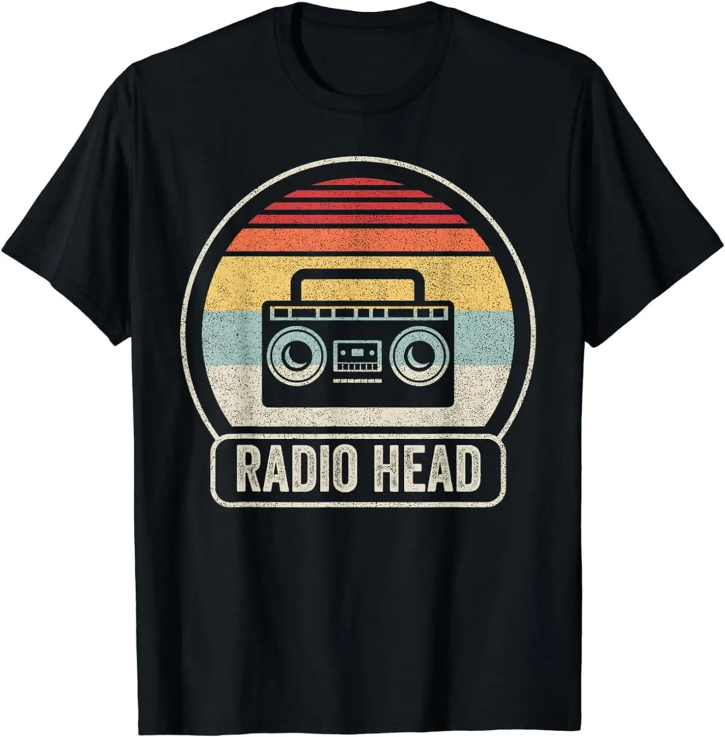 Radio Graphic Tee,Premium Polyester Breathable Tee Shirt, Crew Neck Casual T Shirts for Women