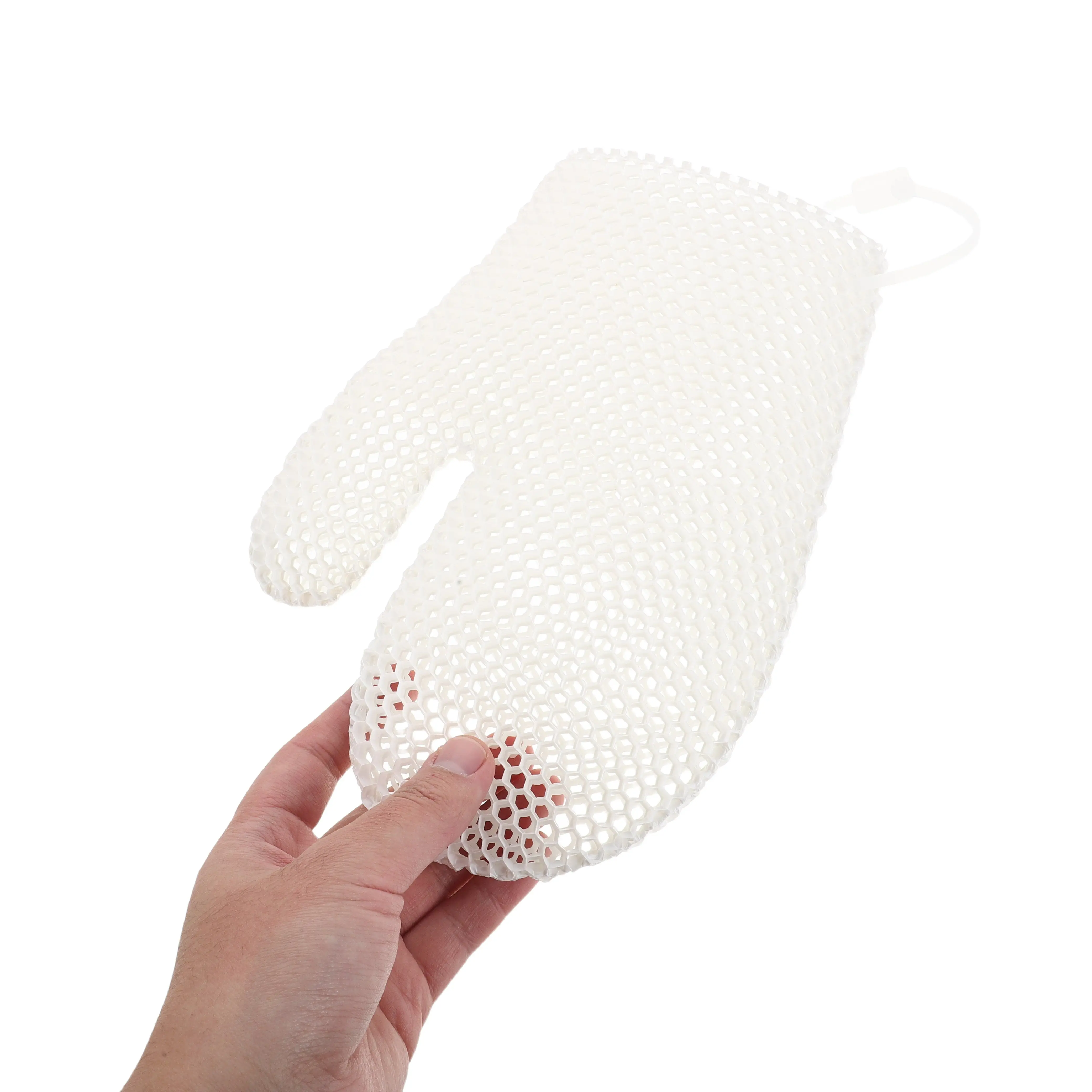 

Отшелушивающая мочалка-рукавица с сотовой структурой для глубокой очистки тела, мягкая и удобная, для ежедневного использования