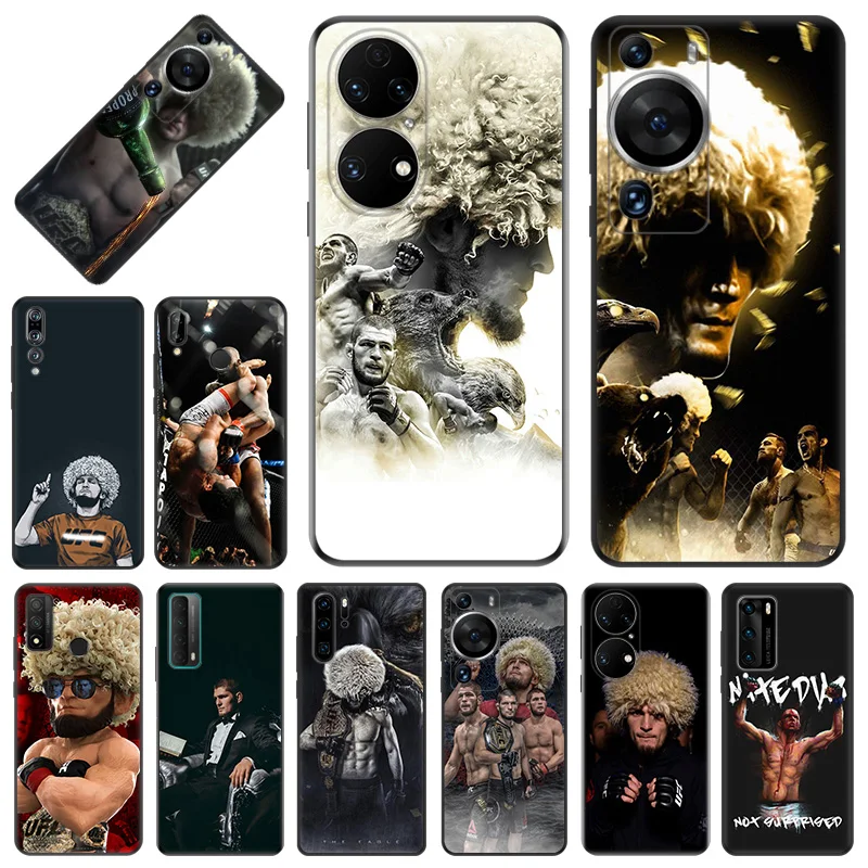 Phone Case For Honor X9b X6 a X7 X8 b 4G 70 90 Magic5 kHabib Nurmagomedov Huawei P20 P30 P40 Lite P-SmartZ Soft Protective Cover