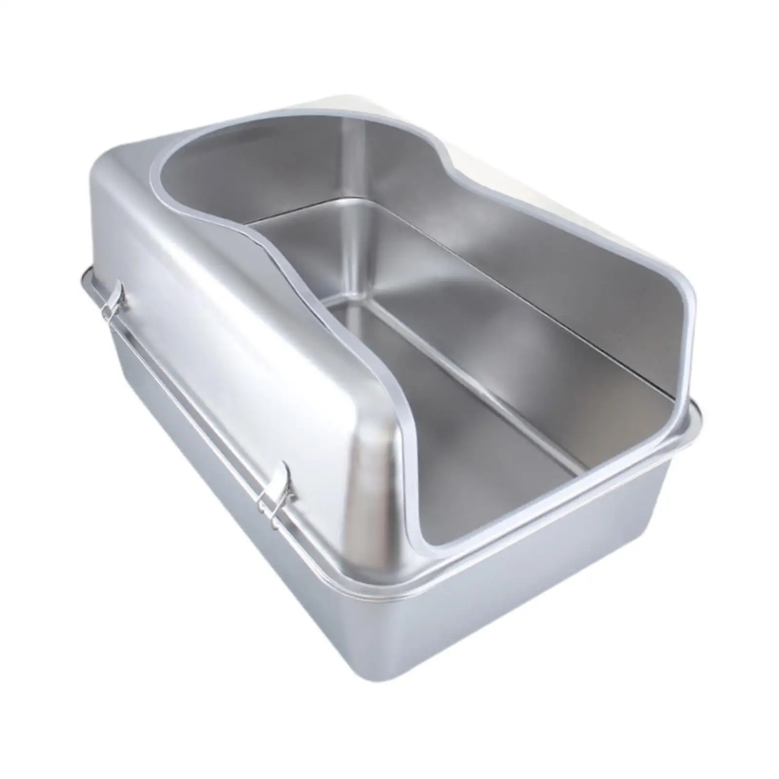 חתול קופסת אשפה טואלט מחבת חתול נייד, חסון, קל לנקות עם צדדים גבוהים מחבת נגד נזה לחתולים חתולים