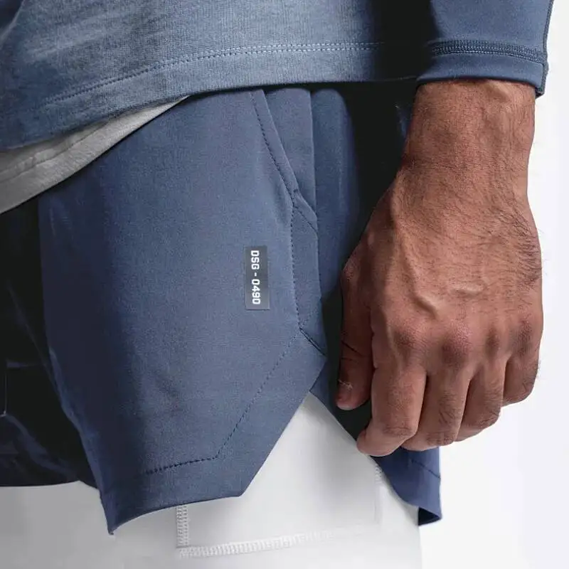 กางเกงขาสั้นออกกำลังกายผู้ชาย แห้งเร็ว เหมาะสำหรับวิ่ง ฟิตเนส ยิม บาสเก็ตบอล ใส่ลำลองในฤดูร้อน