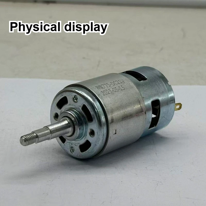 High Torque 21V 775 Brushed DC Motor Replacement Spare Parts for 21V Lithium Cordless Angle Grinder Portable Blower Small Hair D