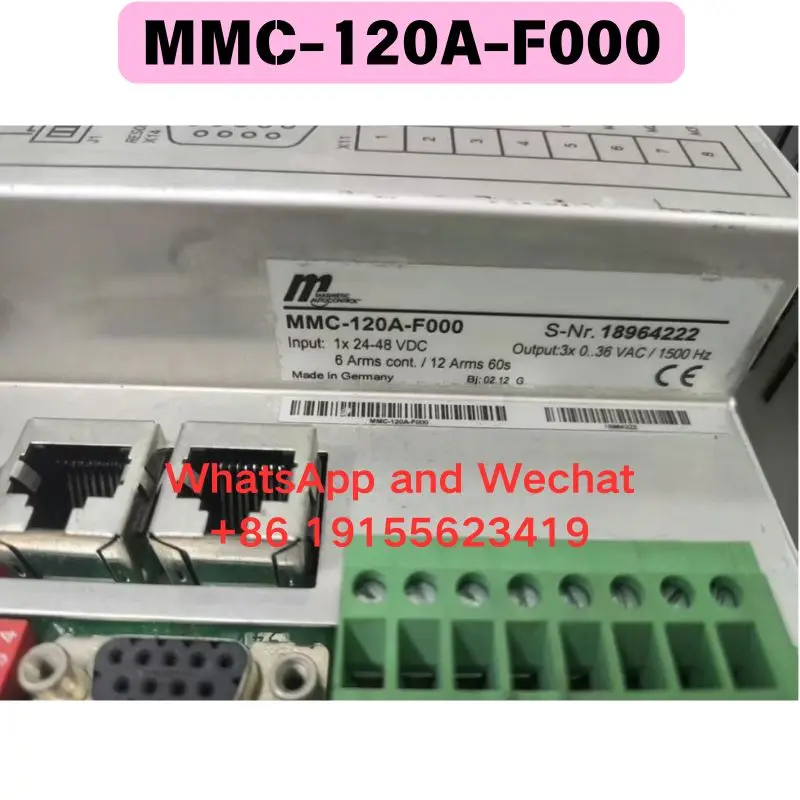 

Used MMC-120A-F000 Driver Functional test OK Quick delivery