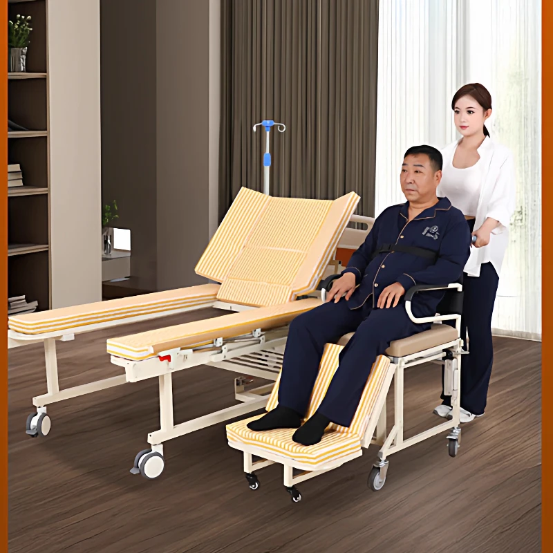Wheelchair nursing bed multi-functional separated hand electric family dual-purpose