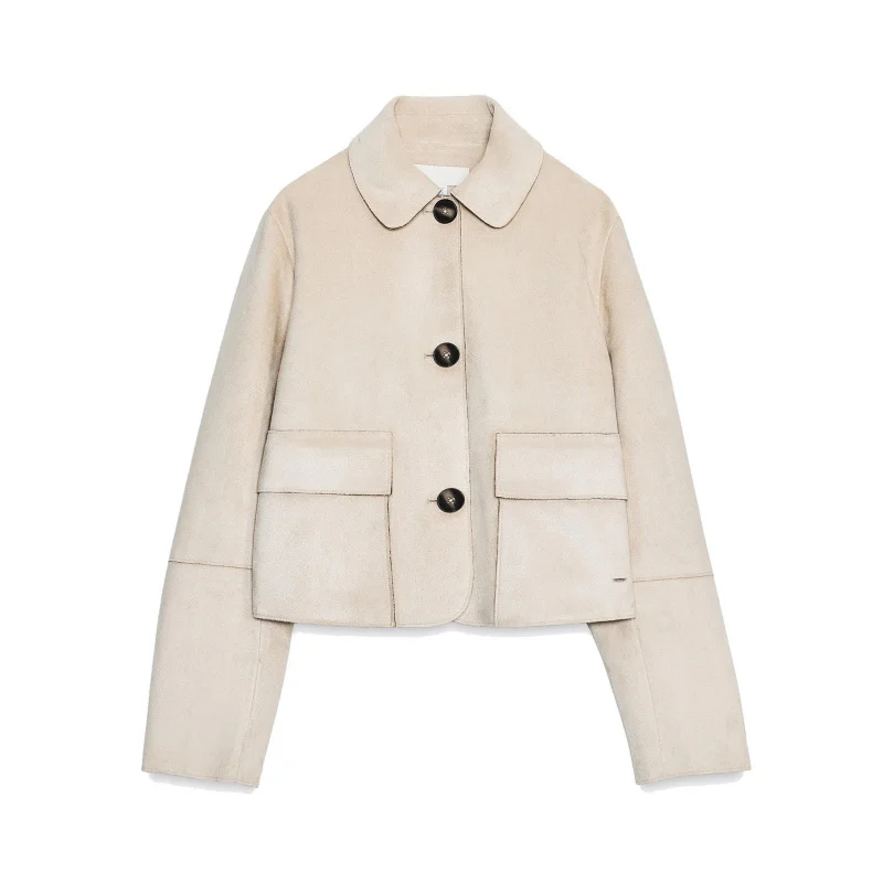 

Осень-зима, новая европейская и американская женская одежда, уличная мода, повседневная замшевая бархатная одежда